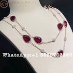 Boucheron Serpent Bohème Long Necklace, 16 motifs rhodolite JCL01021 - Image 3