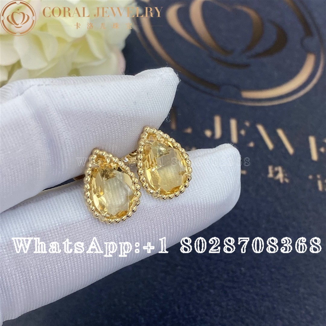 Boucheron Serpent Bohème Couleur Yellow Gold Citrine Earrings JCO01283