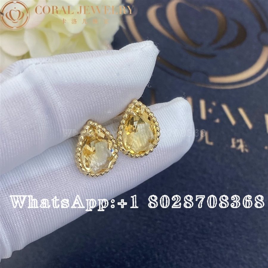 Boucheron Serpent Bohème Couleur Yellow Gold Citrine Earrings JCO01283