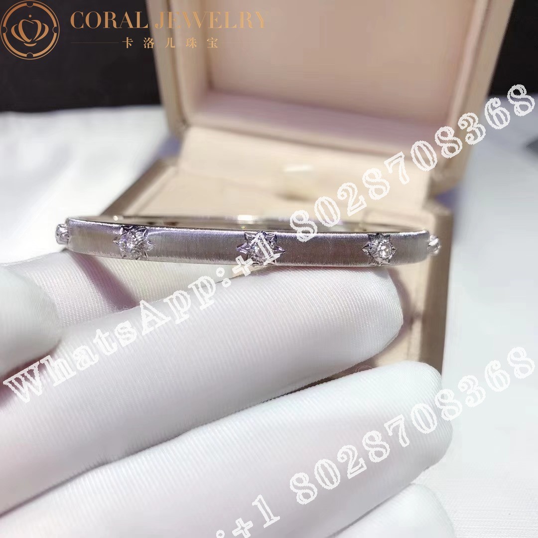 Buccellati Macri Classica Bracelet in white gold set with diamonds JAUBRA008824