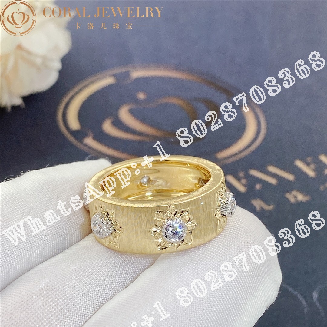 Buccellati Macri Classica Eternelle in yellow and white gold set with diamonds JAUETE005435