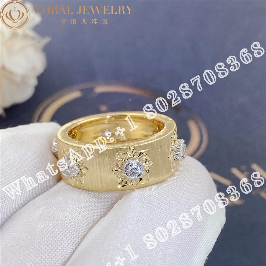 Buccellati Macri Classica Eternelle in yellow and white gold set with diamonds JAUETE005435