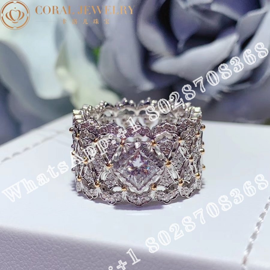 Buccellati Rombi Eternelle in White Gold Set with 0.3CT Square Diamond