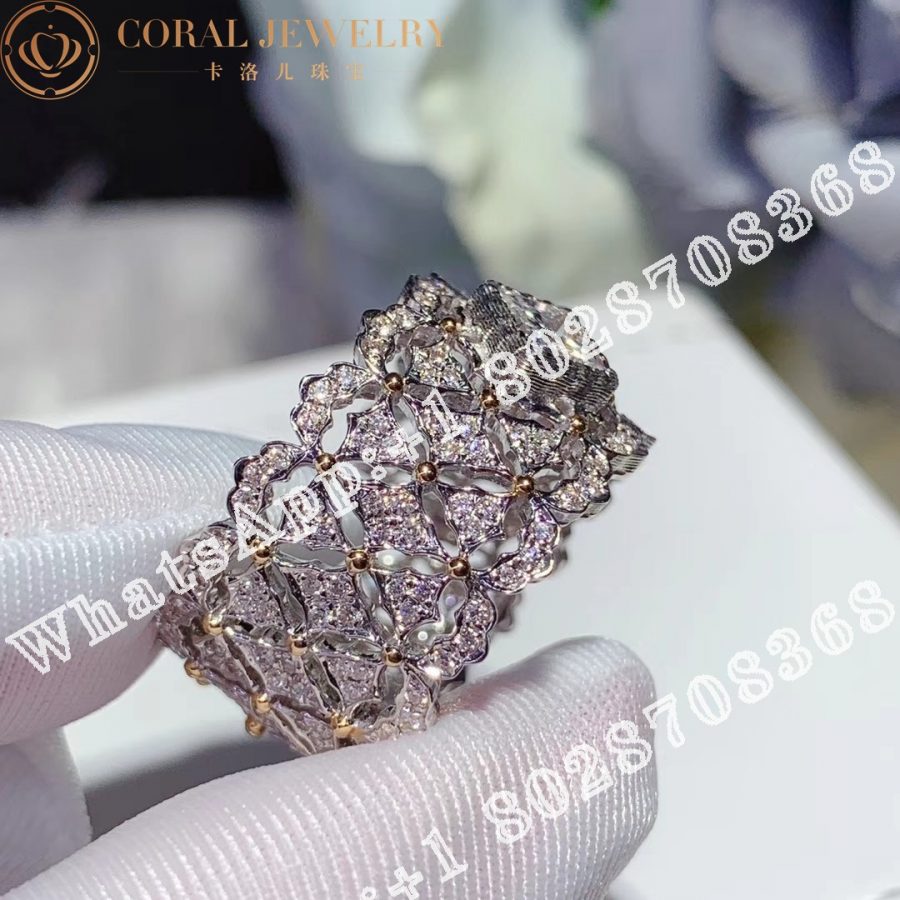 Buccellati Rombi Eternelle in White Gold Set with 0.3CT Square Diamond