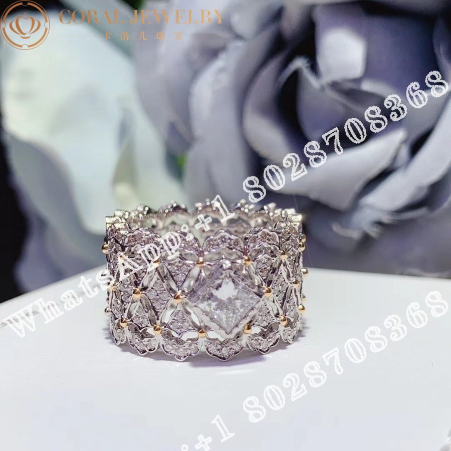 Buccellati Rombi Eternelle in White Gold Set with 0.3CT Square Diamond