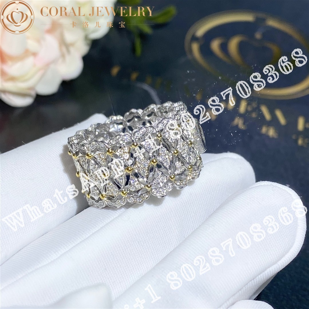 Buccellati Rombi Eternelle in White Gold Set with 0.3CT Square Diamond