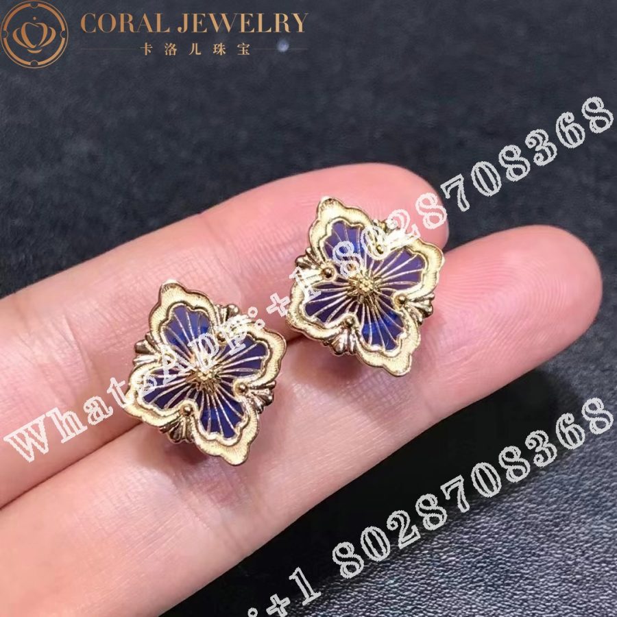 Buccellati Opera Tulle Earrings in yellow gold Medium motif JAUEAR017974