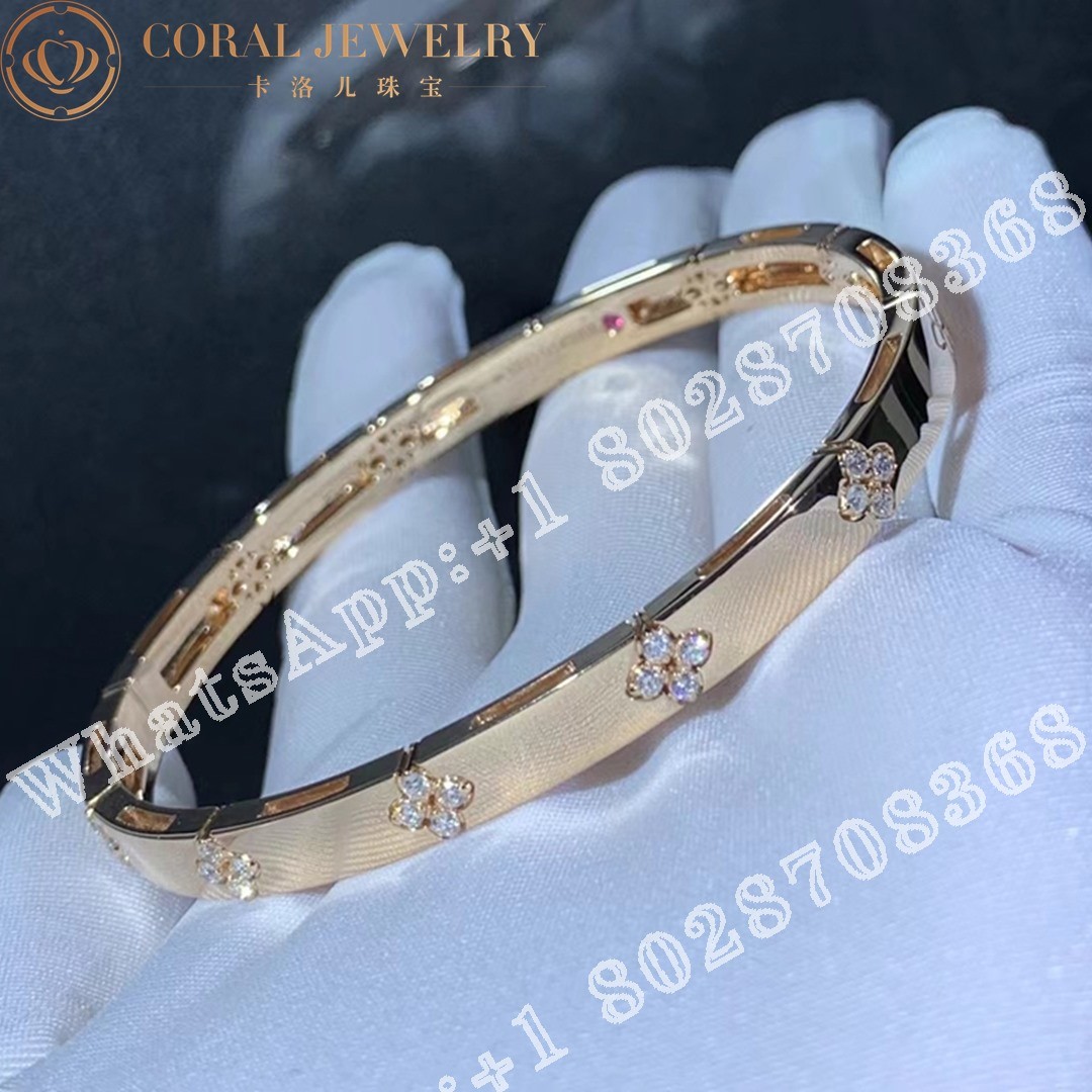 Roberto Coin Love in Verona 18k Rose Gold Medium Width Bangle 6mm 7773202AXBA0