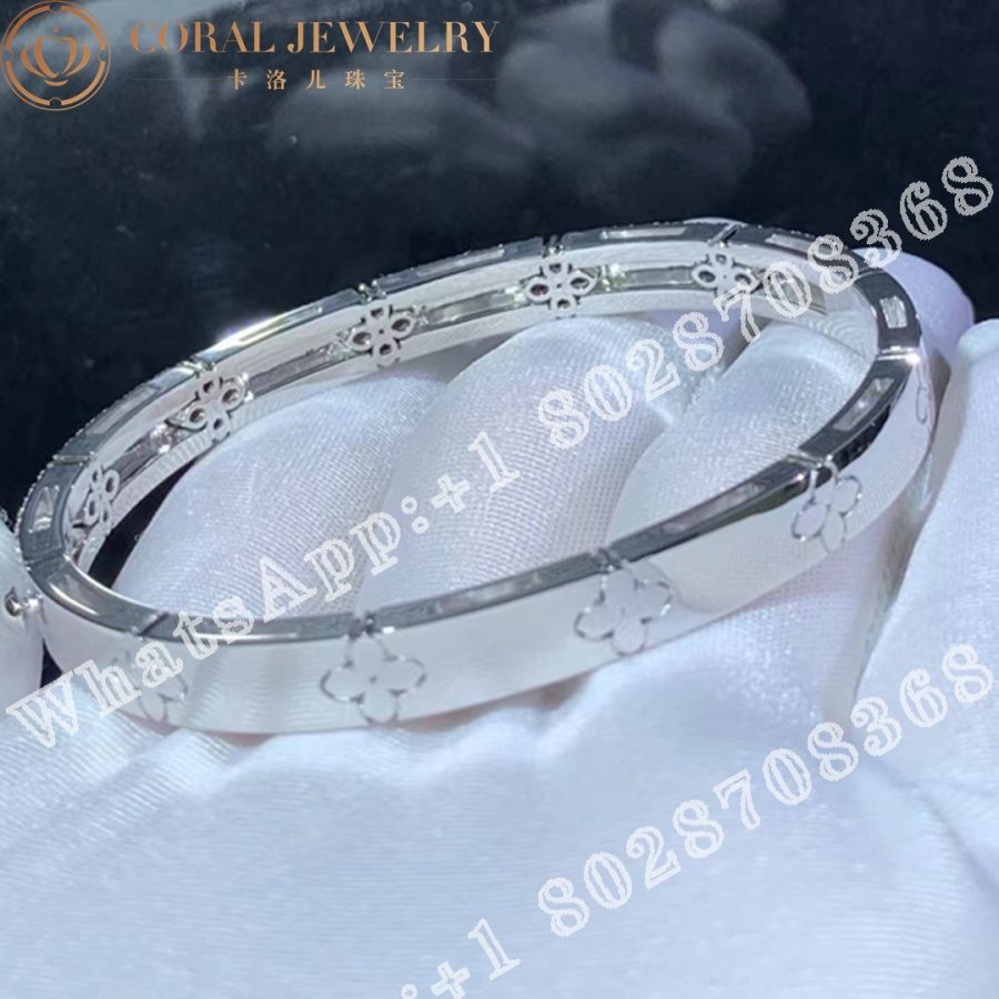 Roberto Coin Love in Verona 18K White Gold Diamond Bangle 8883010AWBAX - Image 5