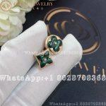 Louis Vuitton Color Blossom BB Star Ear Stud, Pink Gold And Malachite Q96672 - Image 5