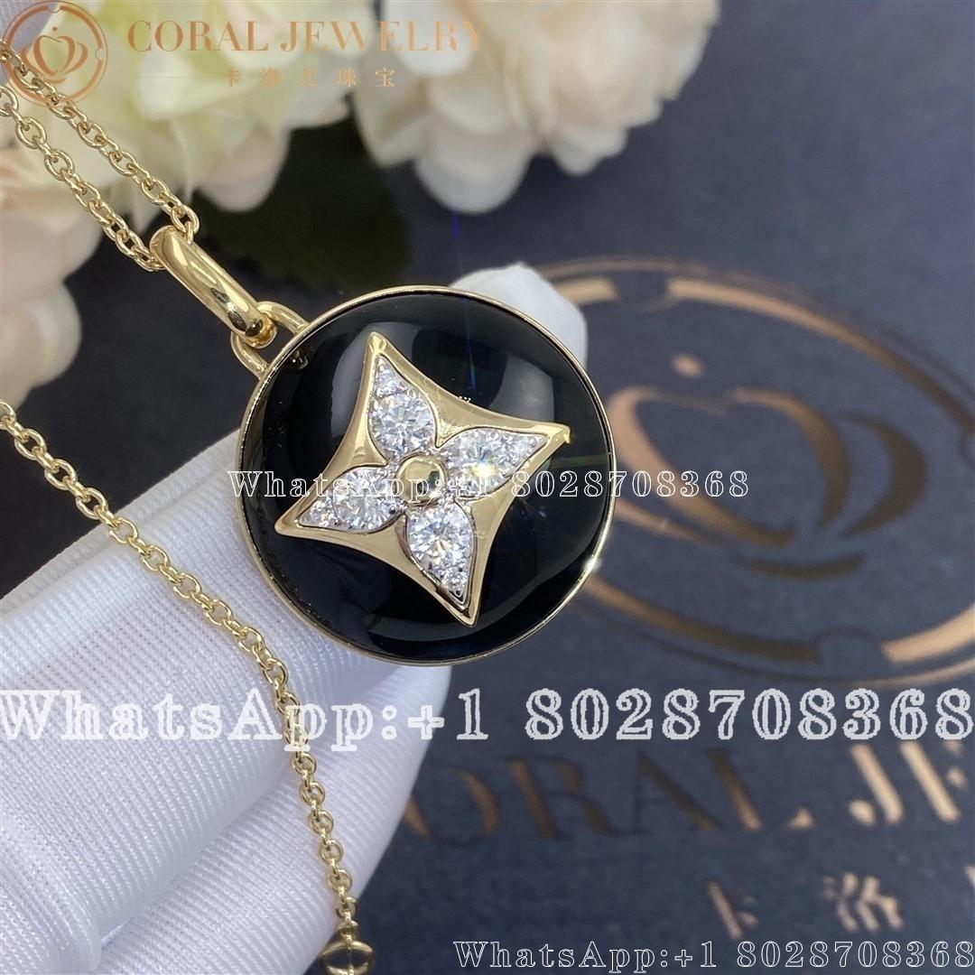 Louis Vuitton B Blossom Medallion Yellow Gold White Gold Onyx And Diamonds Q93746 Coral (2)