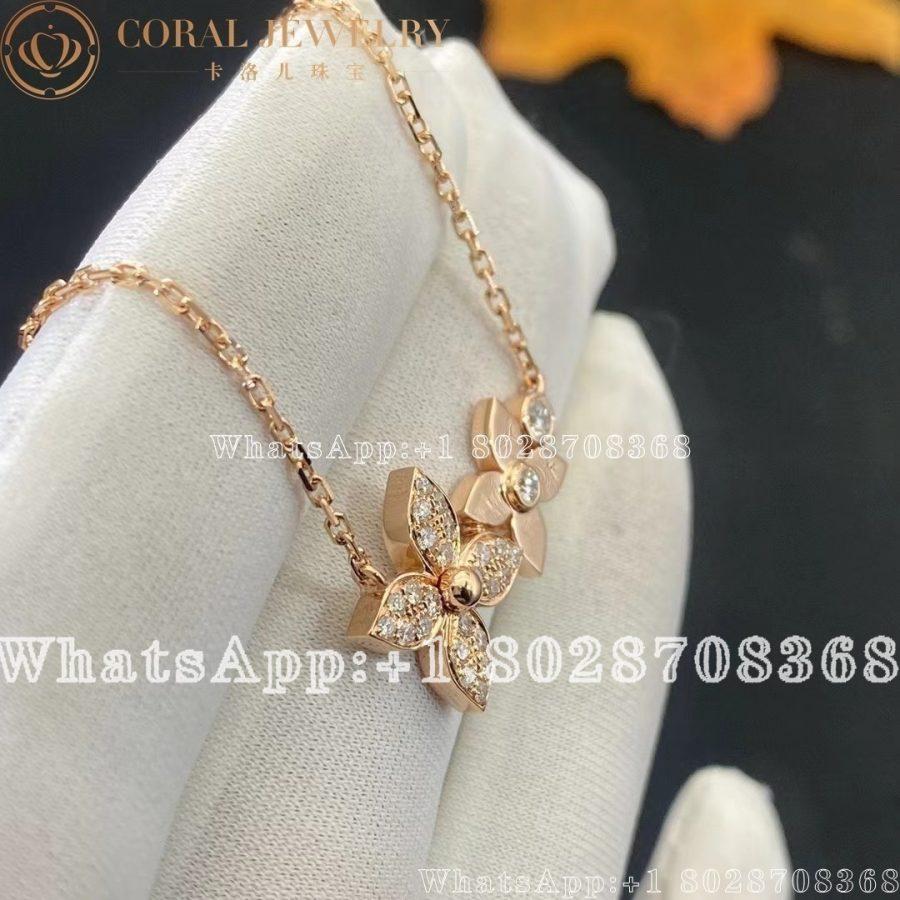 Louis Vuitton Star Blossom Necklace, Pink Gold And Diamonds Q93689 - Image 3