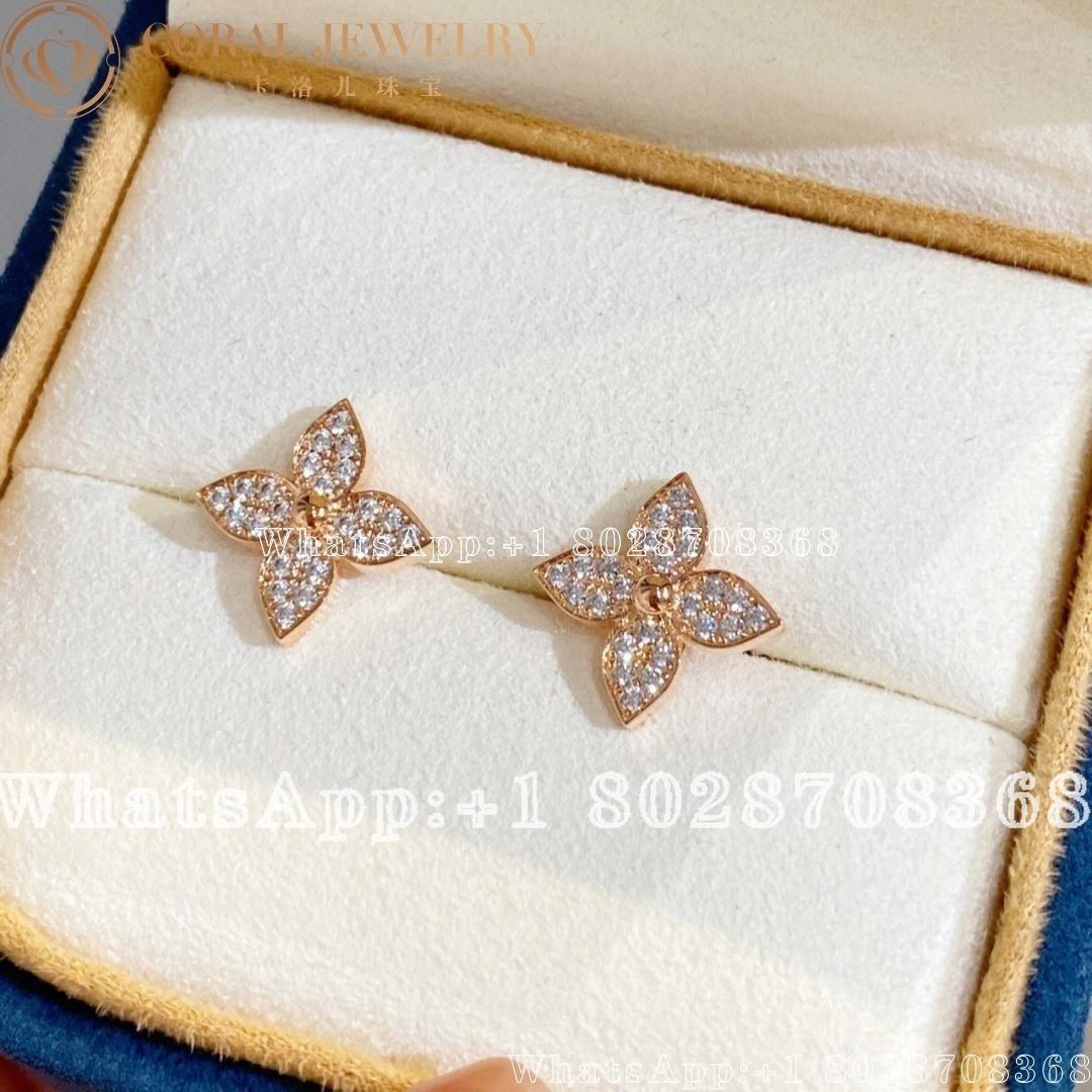 Louis Vuitton Star Blossom Stud Pink Gold And Diamond Q96944 Coral (2)