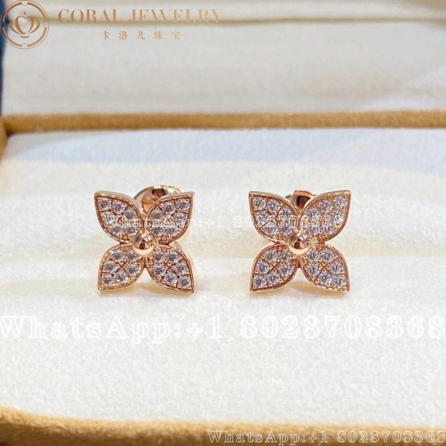 Louis Vuitton Star Blossom Stud, Pink Gold And Diamond Q96944 - Image 3