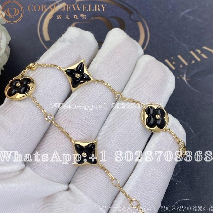 Louis Vuitton Color Blossom BB Multi-Motif Bracelet, Yellow Gold, Onyx And Diamonds Q05024 - Image 3