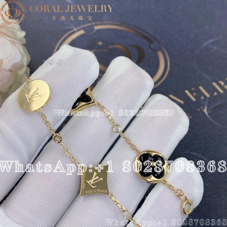 Louis Vuitton Color Blossom BB Multi-Motif Bracelet, Yellow Gold, Onyx And Diamonds Q05024 - Image 5