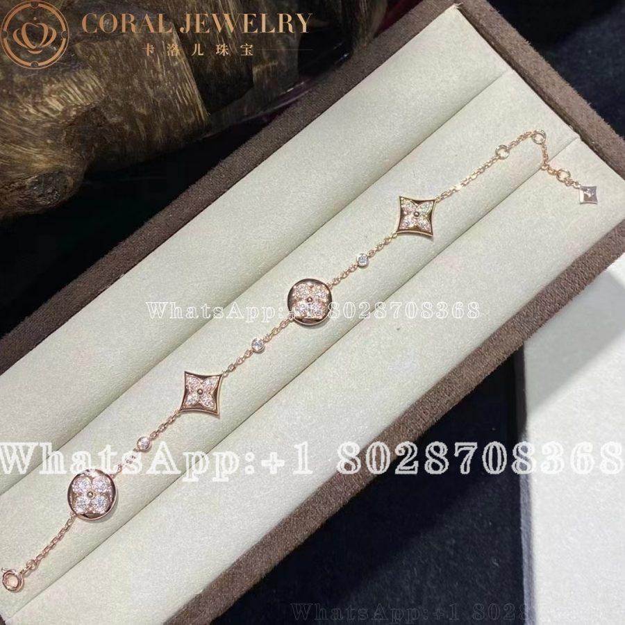 Louis Vuitton Color Blossom BB Multi-Motifs Bracelet, Pink Gold And Diamonds Q95650 - Image 6