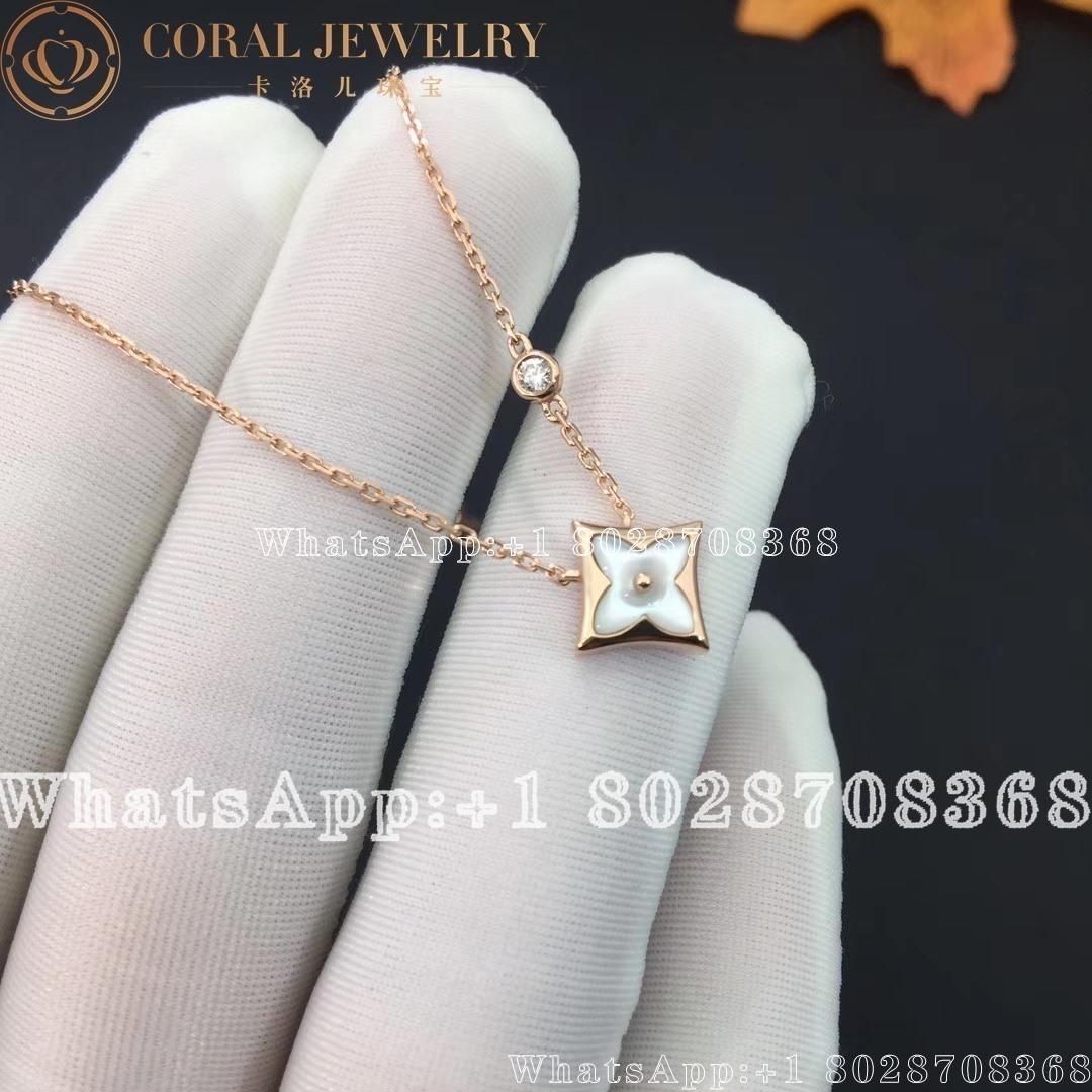 Louis Vuitton Color Blossom Star Pendant Pink Gold And White Mother Of Pearl Q93521 Coral (2)