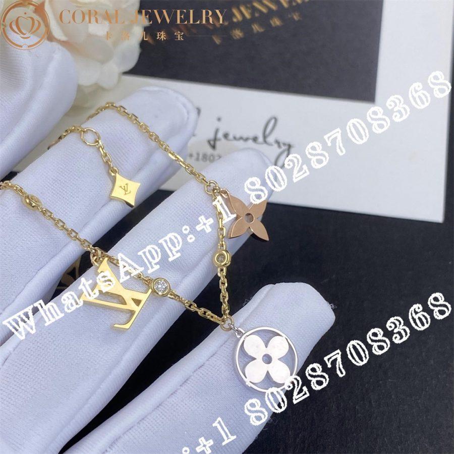 Louis Vuitton Idylle Blossom Charms Bracelet, 3 Golds And Diamonds Q95689 - Image 3