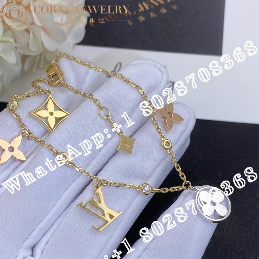 Louis Vuitton Idylle Blossom Charms Bracelet, 3 Golds And Diamonds Q95689 - Image 6