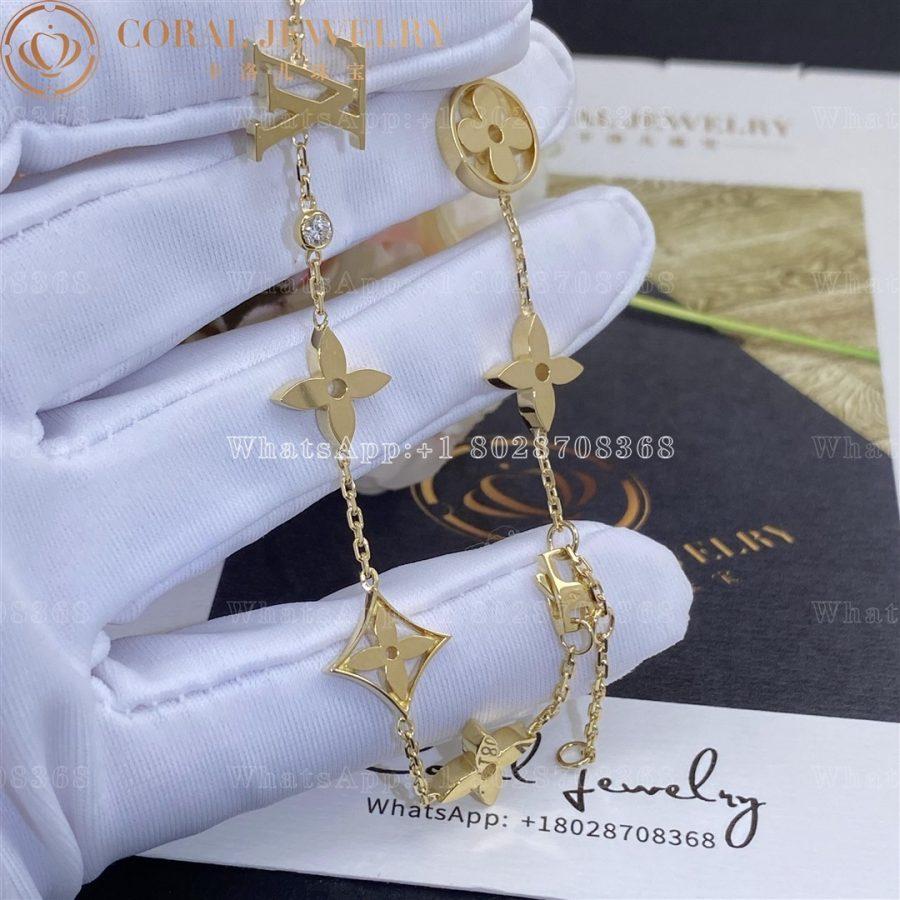 Louis Vuitton Idylle Blossom Monogram Bracelet, Yellow Gold and Diamonds Q95588 - Image 5