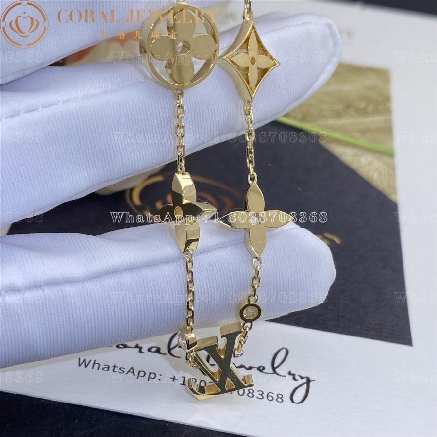 Louis Vuitton Idylle Blossom Monogram Bracelet, Yellow Gold and Diamonds Q95588 - Image 7