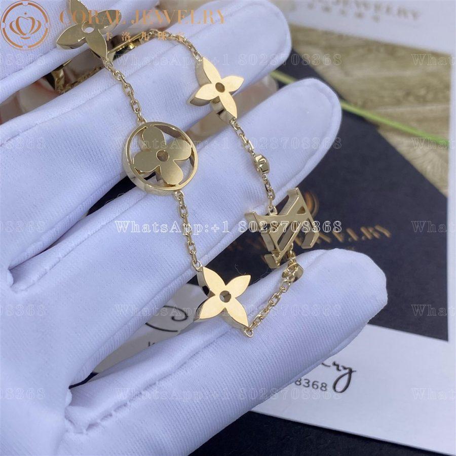 Louis Vuitton Idylle Blossom Monogram Bracelet, Yellow Gold and Diamonds Q95588 - Image 8