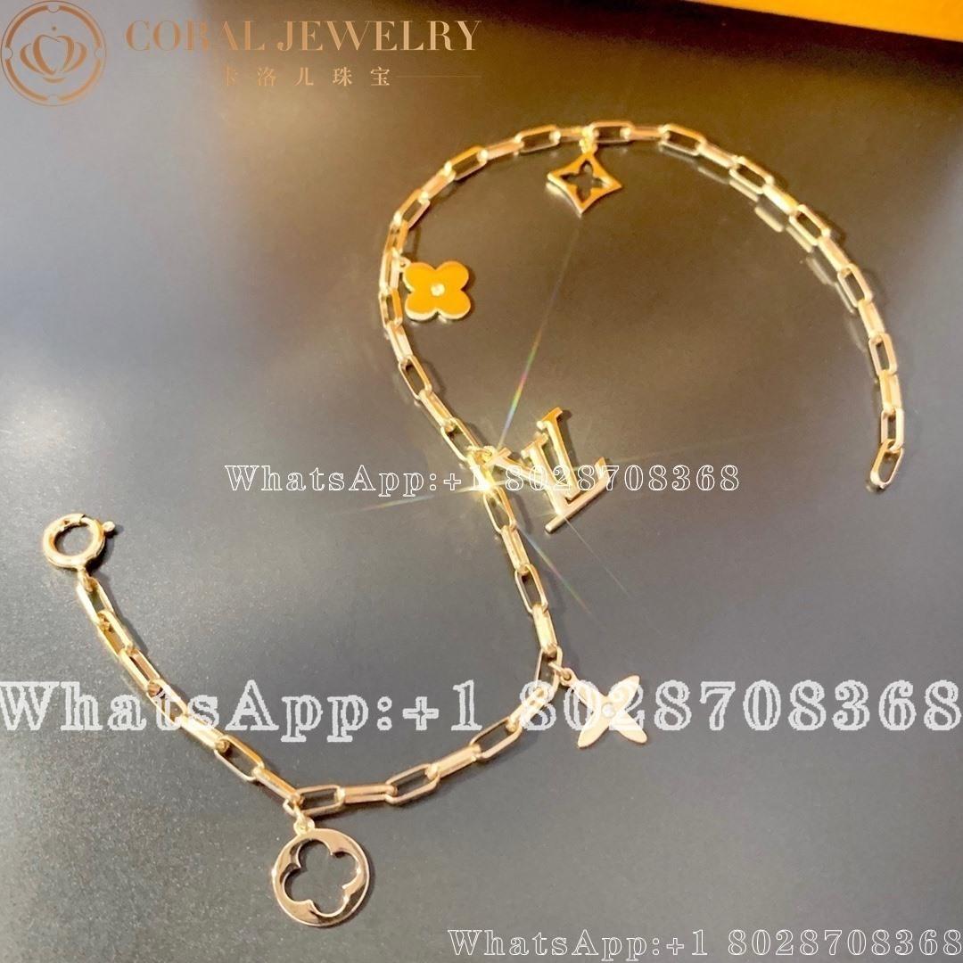 Louis Vuitton Idylle Blossom Monogram Station Bracelet Coral (9)