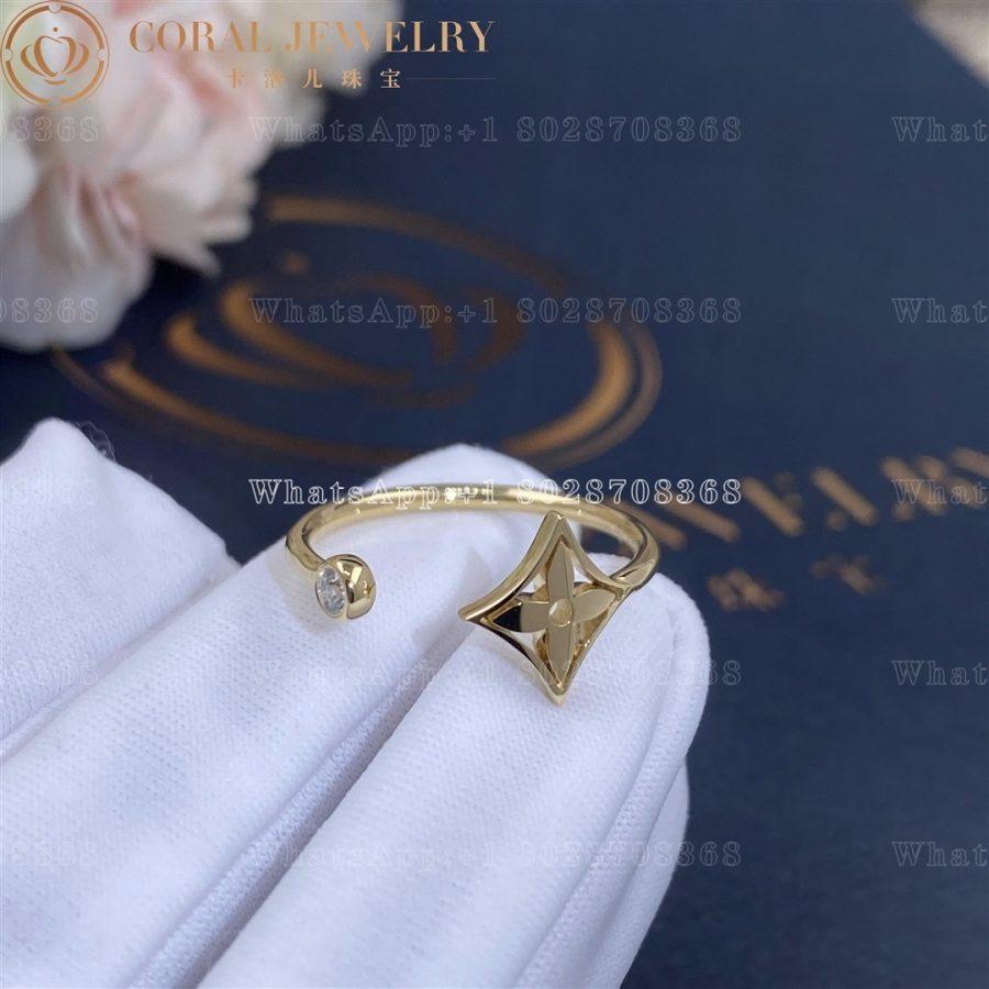 Louis Vuitton Idylle Blossom ring, 3 golds and diamonds Q9F15E - Image 3