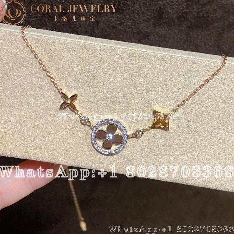 Louis Vuitton Idylle Blossom XL Necklace, 3 golds and diamonds Q93541 - Image 3