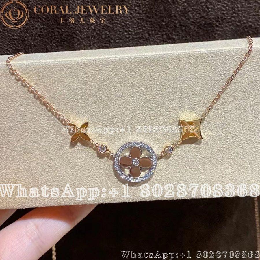 Louis Vuitton Idylle Blossom XL Necklace, 3 golds and diamonds Q93541 - Image 5