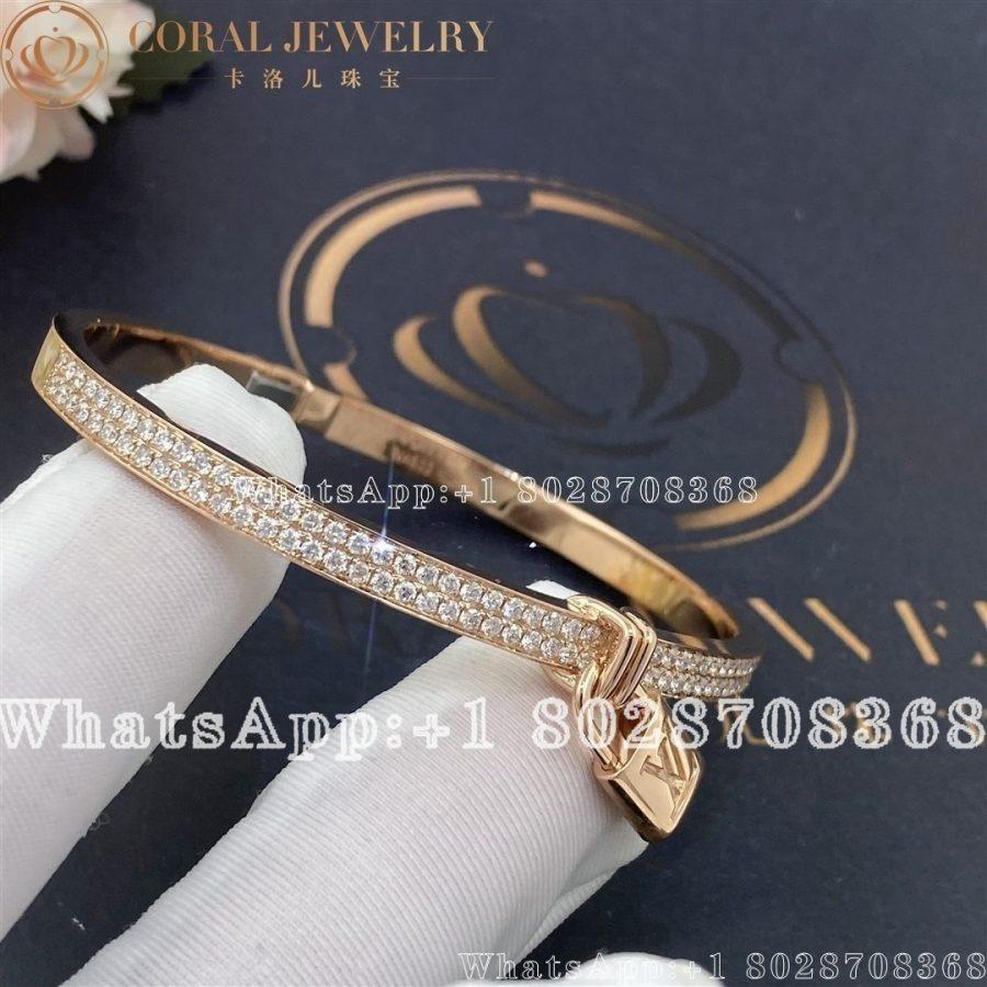 Louis Vuitton Lockit pink gold bracelet - Image 4