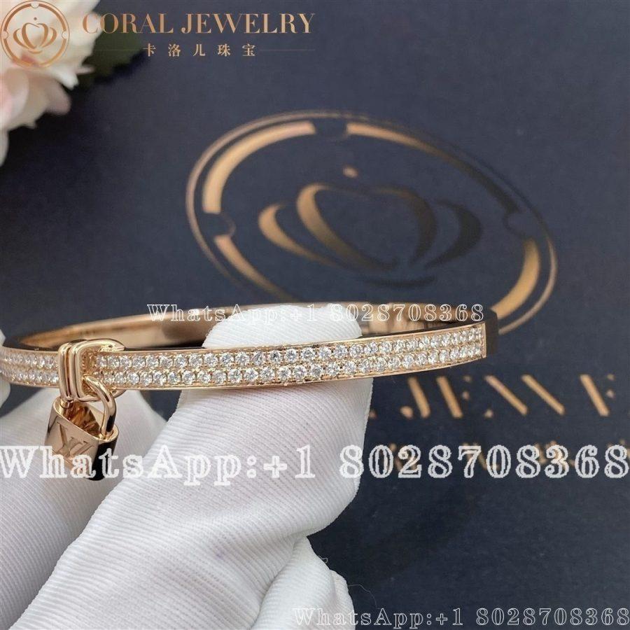 Louis Vuitton Lockit pink gold bracelet - Image 5