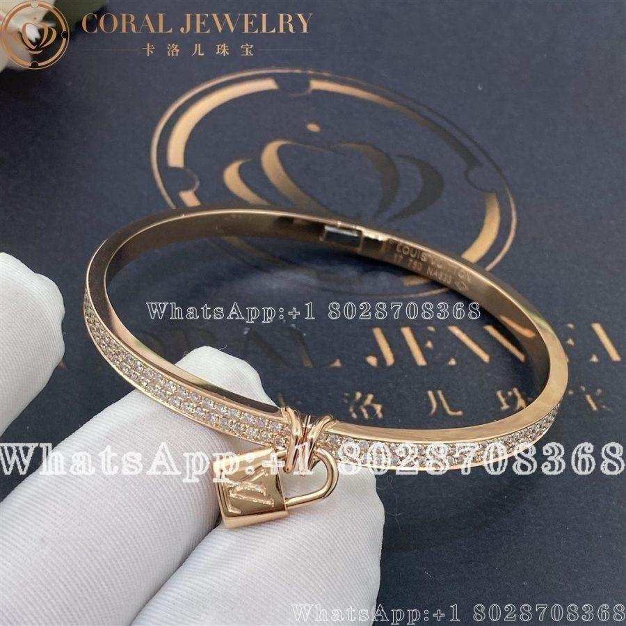Louis Vuitton Lockit pink gold bracelet - Image 6