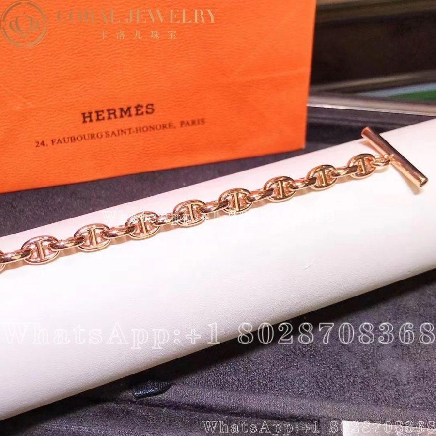 Hermès Chaine d'Ancre Enchainee rose gold bracelet - Image 7