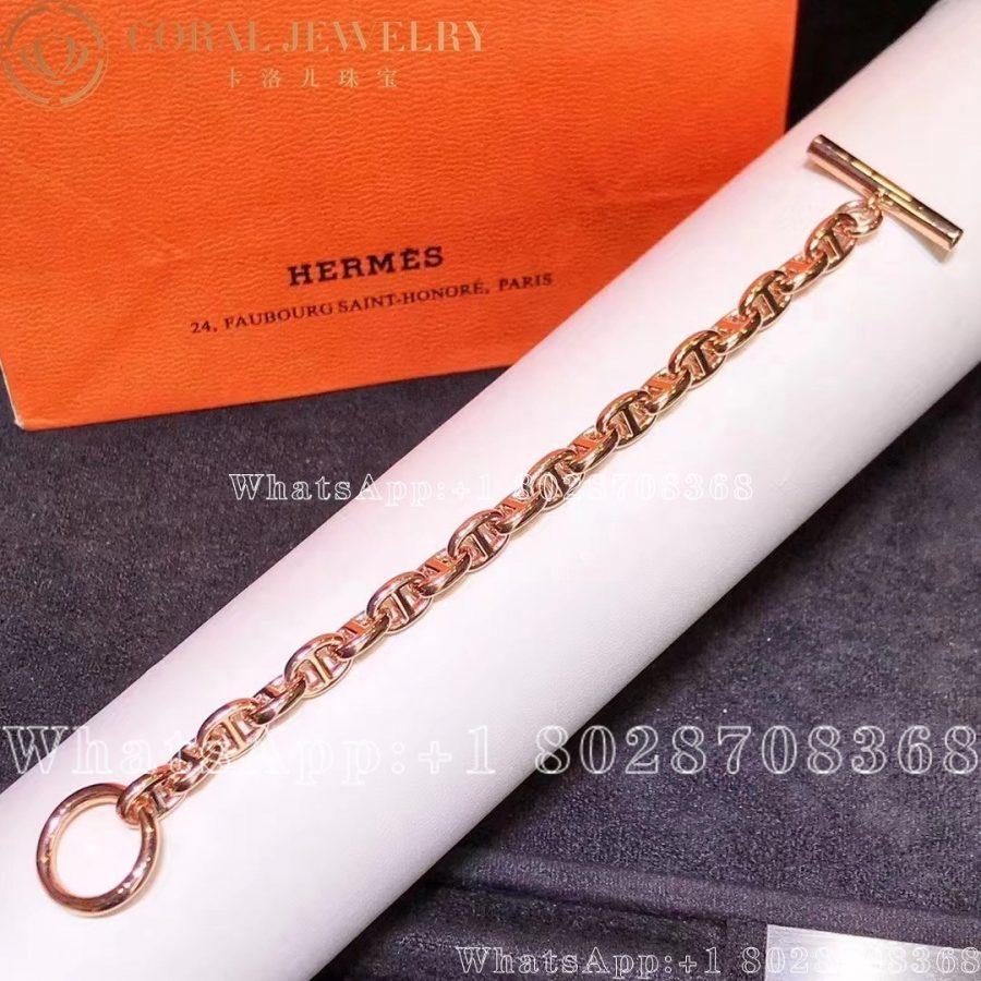 Hermès Chaine d'Ancre Enchainee rose gold bracelet - Image 8