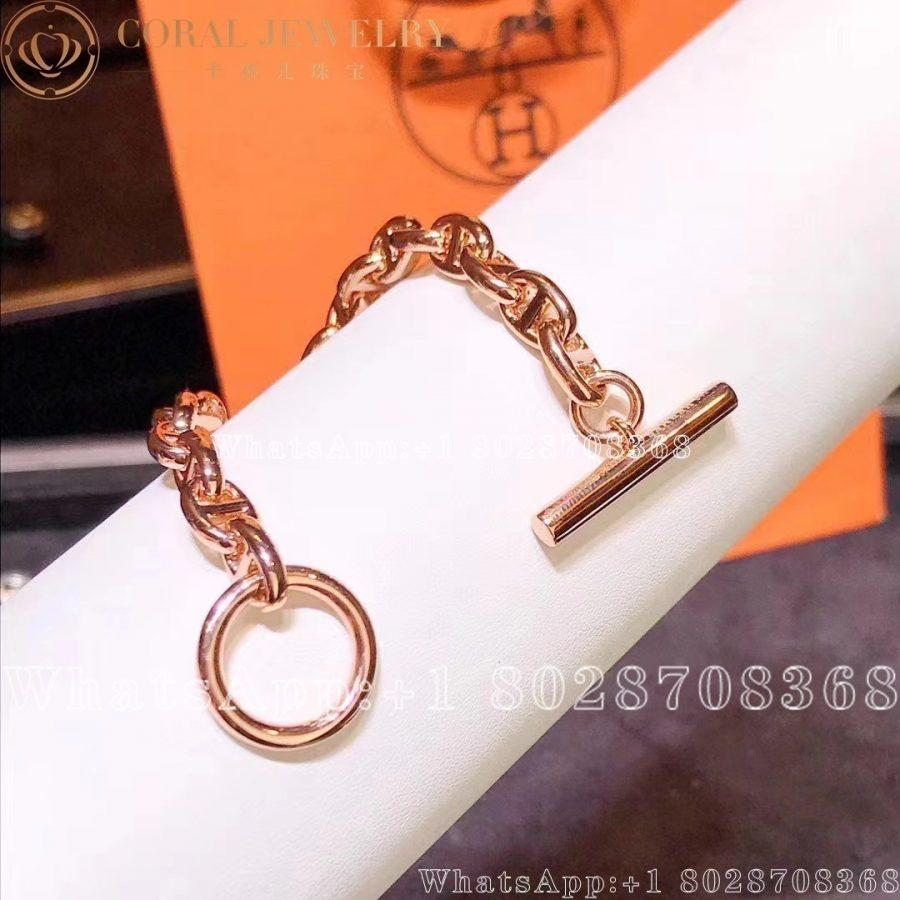 Hermès Chaine d'Ancre Enchainee rose gold bracelet - Image 3