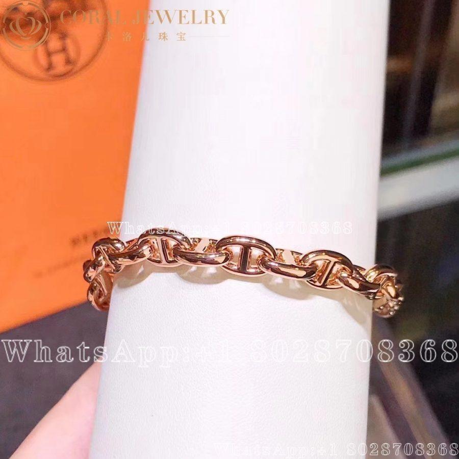 Hermès Chaine d'Ancre Enchainee rose gold bracelet - Image 4