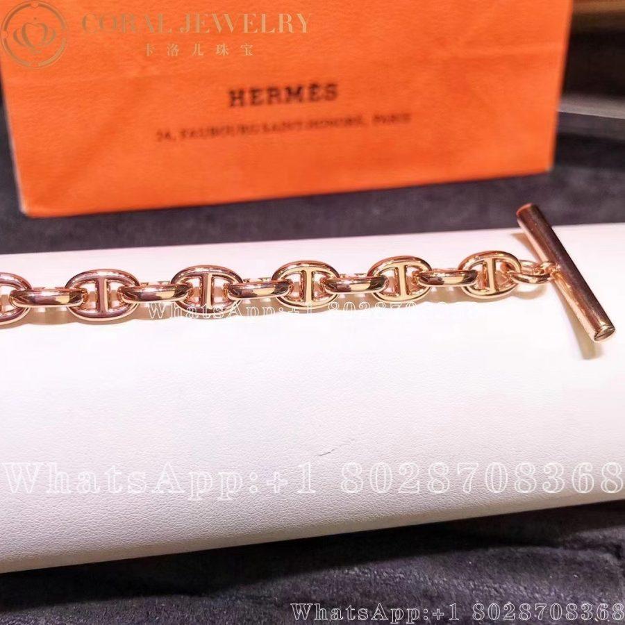 Hermès Chaine d'Ancre Enchainee rose gold bracelet - Image 5