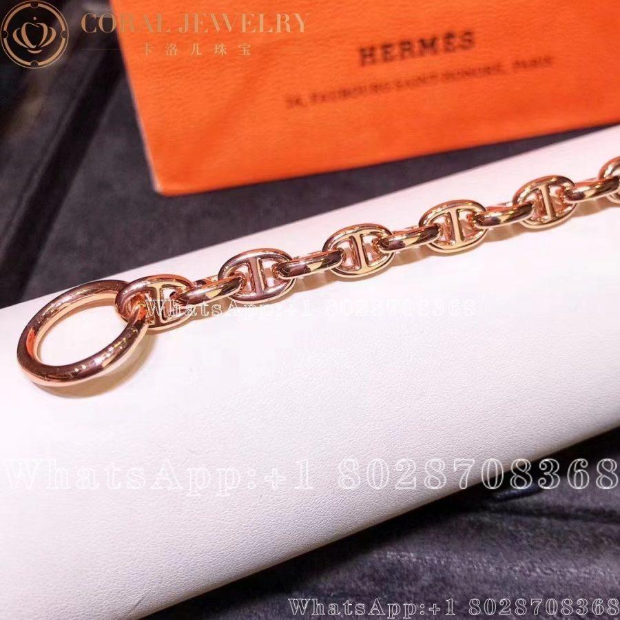 Hermès Chaine d'Ancre Enchainee rose gold bracelet - Image 6