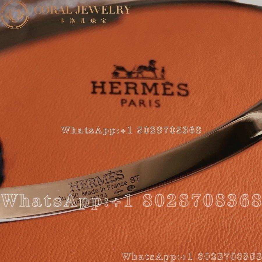 Hermès Kelly Bracelet in white gold set with diamonds H214462B - Image 6