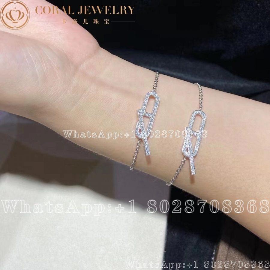 Hermès White Gold Diamond Ever Chaine d'Ancre bracelet - Image 15