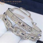 Hermès 18k White Gold & Diamond Alchimie Bracelet - Image 5