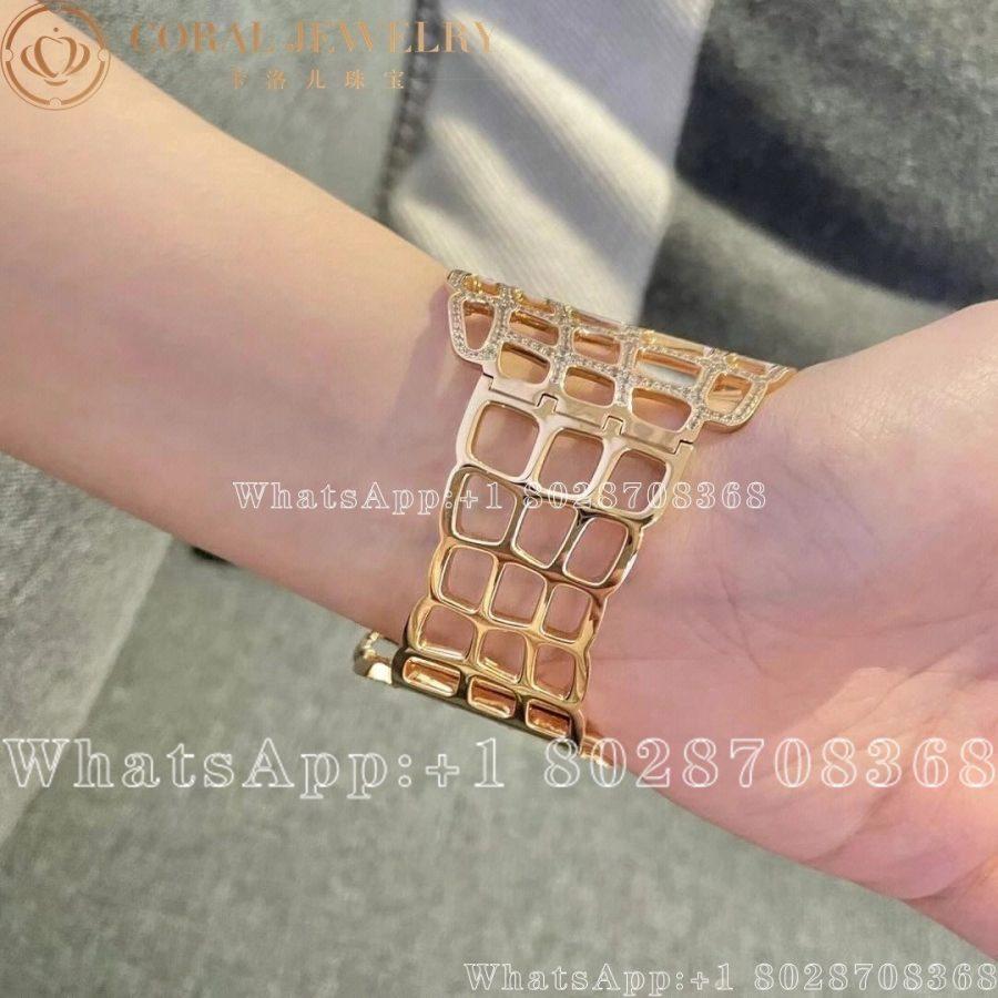 Hermes ''Niloticus Ombre'' Rose Gold and Diamond Bracelet, Large Model - Image 3