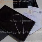 Hermès 18K White Gold Diamond Finesse Link Necklace - Image 4