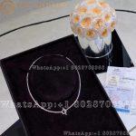 Hermès 18K White Gold Diamond Finesse Link Necklace - Image 8