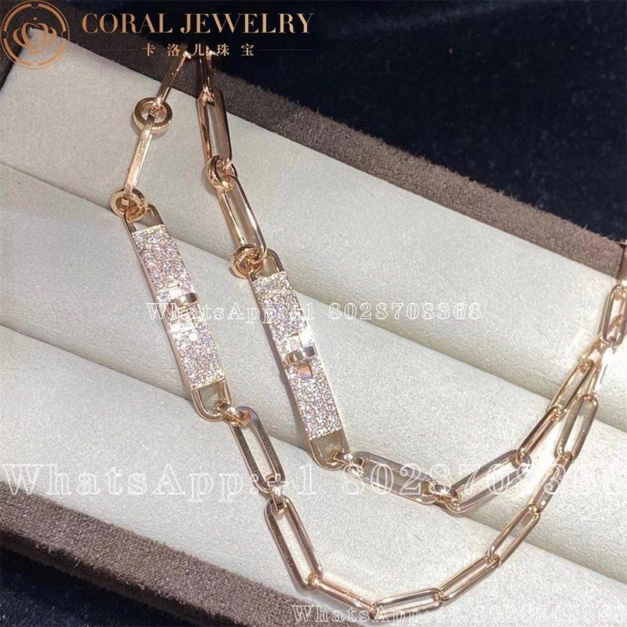 Hermès 18K Yellow Gold Diamond Pave Kelly Chaine Choker Necklace - Image 7