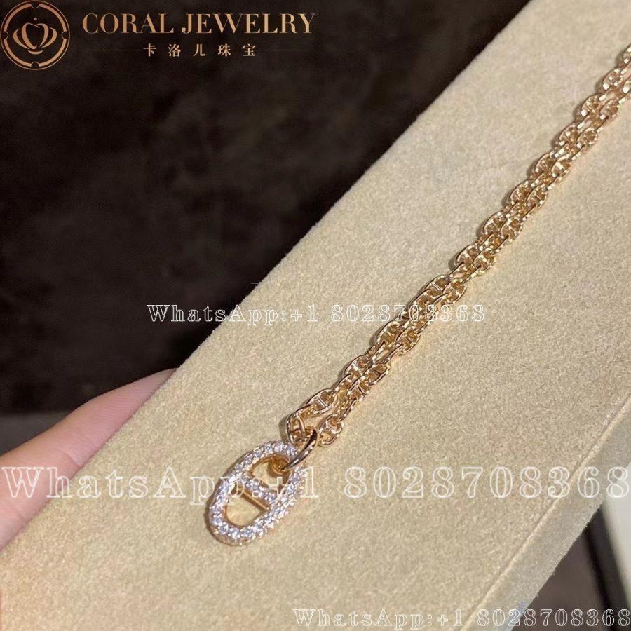 Hermès Farandole Pendant in rose gold set with diamonds - Image 3