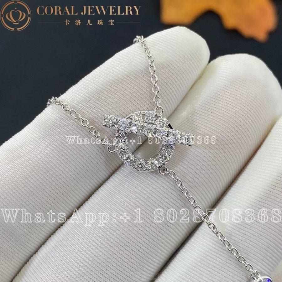 Hermès Finesse Lariat necklace in white gold set with diamonds H219207B - Image 3