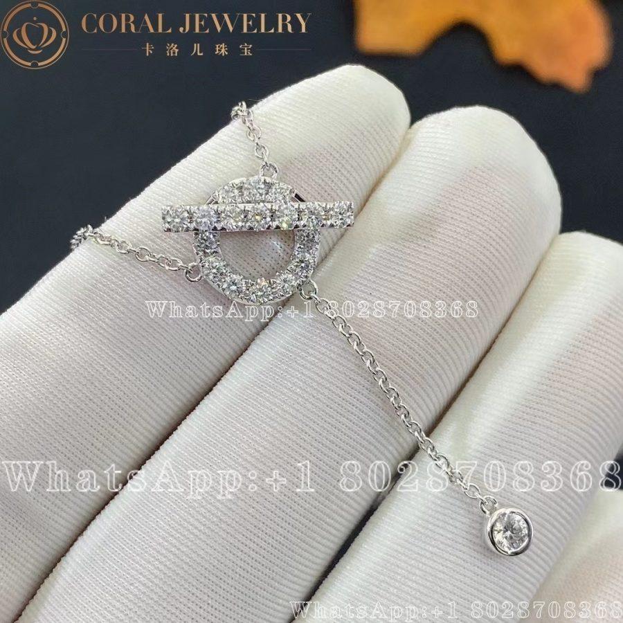 Hermès Finesse Lariat necklace in white gold set with diamonds H219207B - Image 4